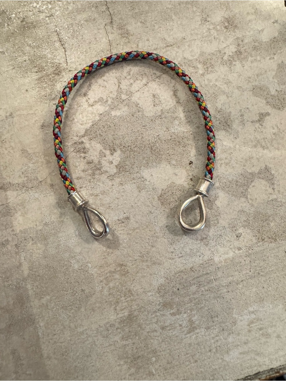 Marla Aaron The String Project Bracelet with Silver Loops — Multicolor Clown - Picture 2 of 4
